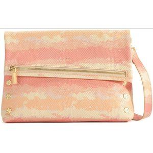 NWT Hammitt VIP Snake Embossed Leather Crossbody Bag Pink Himalayan